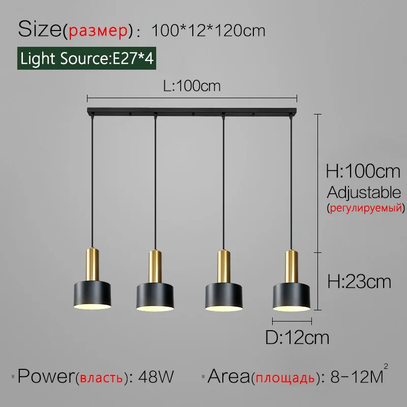 Minimalist Nordic Chandelier for Dining Room & Living Room Tables