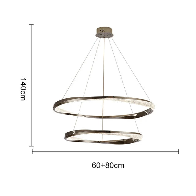 Modern Designer Circular Pendant Lamp for Living, Dining, and Bedroom