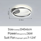 Modern Acrylic Circle Chandelier Pendant Lights for Indoor Living Room Decor