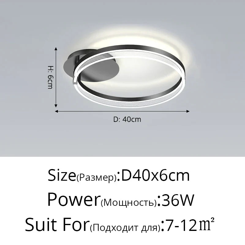 Modern Acrylic Circle Chandelier Pendant Lights for Indoor Living Room Decor