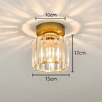 Glass Crystal LED Ceiling Chandelier for Home Decor