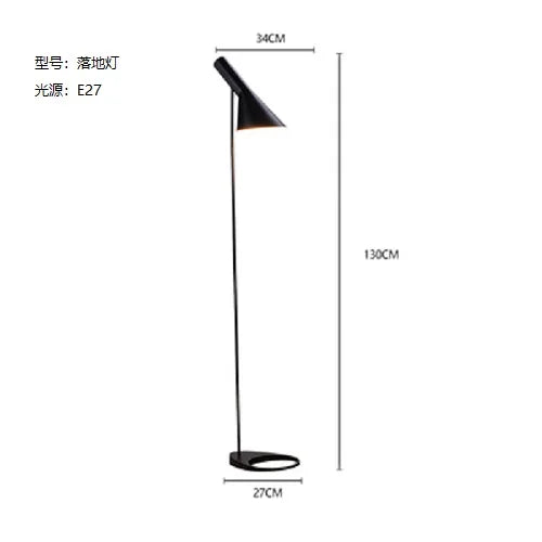 Scandinavian AJ Lamp Replica Floor Lamp Black White Bedroom Living Room
