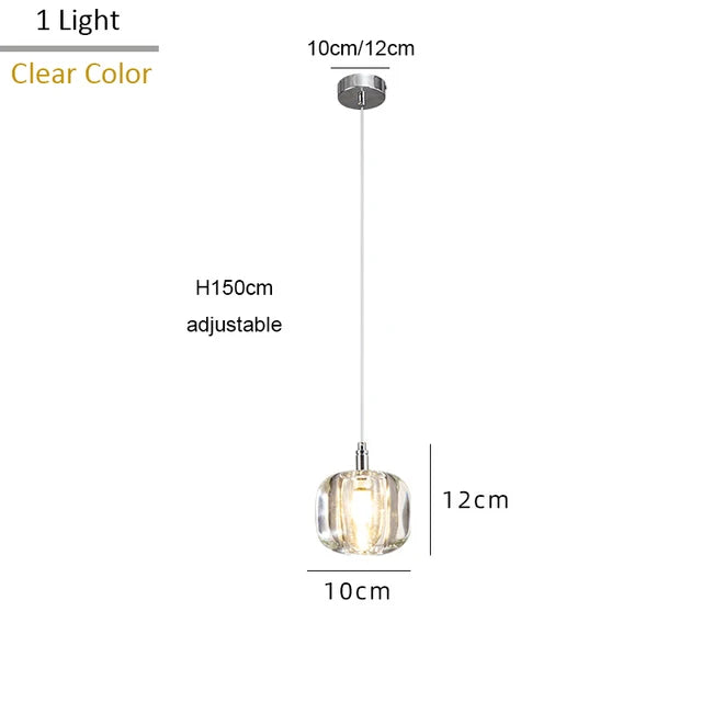 Crystal LED Chandelier: Modern Living Room Suspension Light for Home Decoration