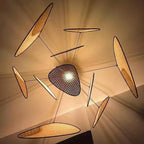 Hand Made Rattan Art Pendant Chandelier for Modern Living Room, Dining Room, Bedroom.