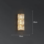 Crystal LED Wall Lamp for Living Room Aisle Bedroom Staircase Decoration