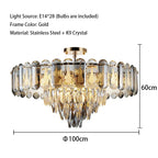 Crystal LED Ceiling Chandelier | Modern Luxury Lustres Pendant Light Fixture