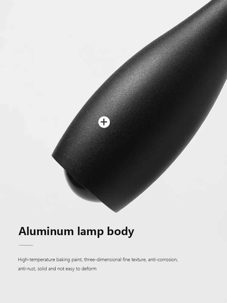 Long Tube LED Pendant Light for Bedside, Dining Room, Bar - Modern Minimalist Design