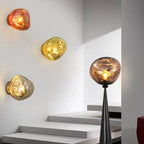Glass LED Wall Lamp: Modern Lighting for Living Room, Hallway, Bedroom & Decor