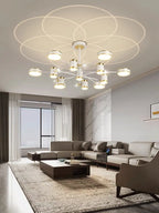 Modern LED Chandelier | Smart Remote Ceiling Pendant Light for Home Decor