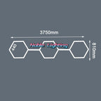 Hexagon LED Garage Ceiling Light for Auto Body Repair Workshop