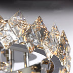 Crystal Ceiling Lamp: Modern Luxury Dimmable Lighting for Living Dining Bedroom