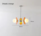 Tayla Chandelier: Middle Ancient Bauhaus Design Glass Ball LED Light