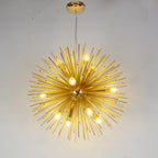 Dandelion Ball Chandelier: Nordic Modern Golden Bedroom & Restaurant Lamp