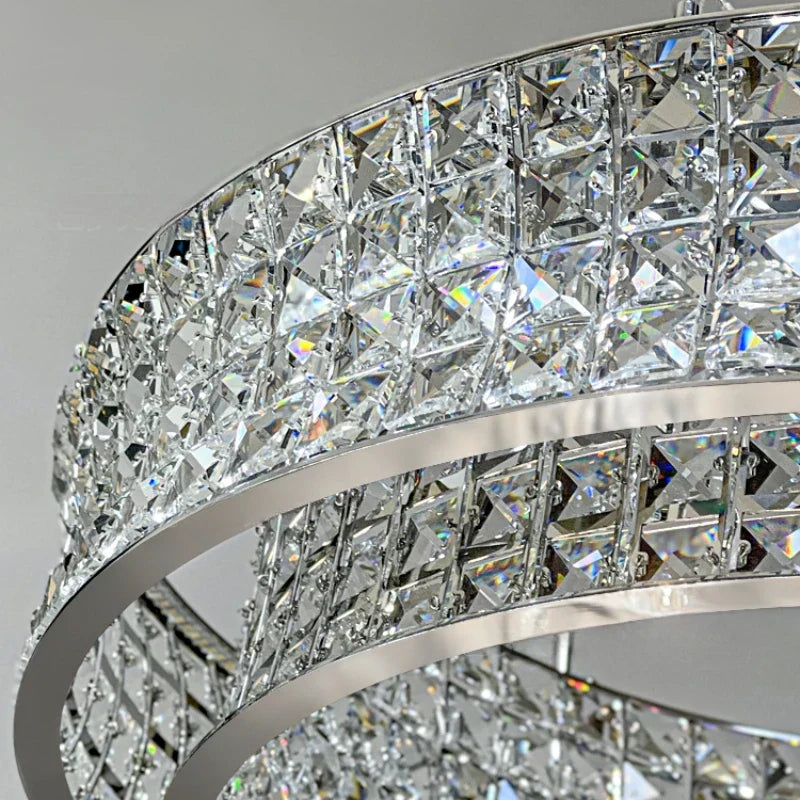 K9 Crystal Luxury Chandelier for Restaurant Bar Hotel LED Lamps