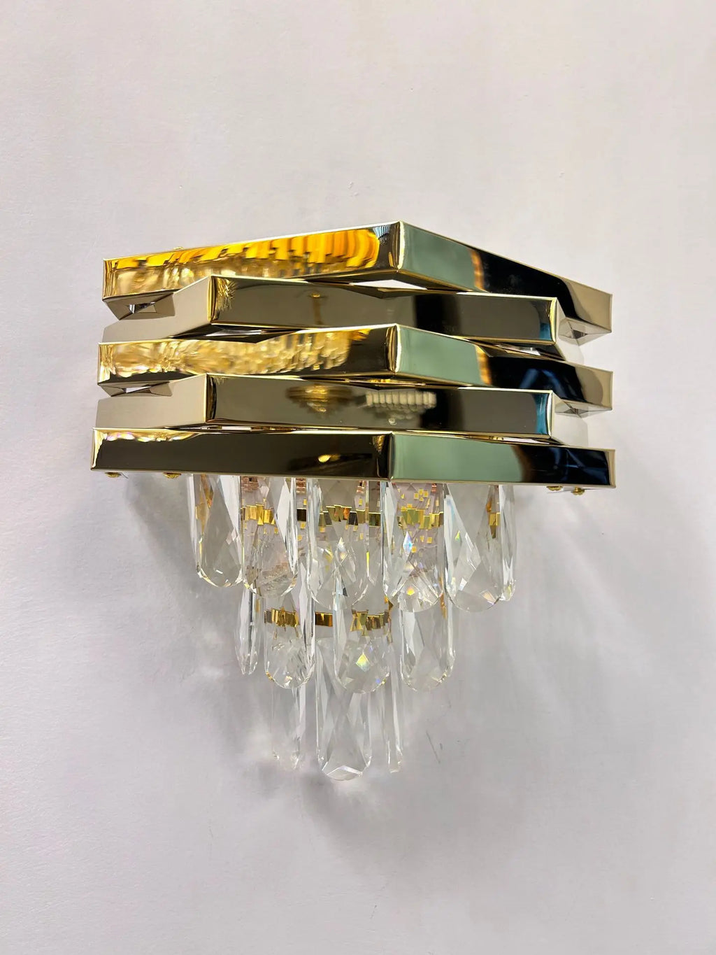 Stainless Steel Crystal Chandelier for Modern Living and Dining Spaces