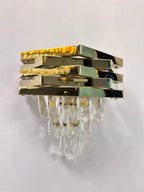 Stainless Steel Crystal Chandelier for Modern Living and Dining Spaces