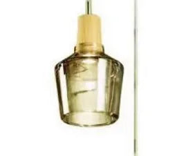 Glass & Wood Pendant Light: Modern Nordic Hanging Lamp for Bar, Table, Dining - Gray Retro Decor