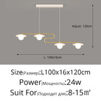 LED Dining Room Chandelier - Dimmable Ceiling Lighting Fixture