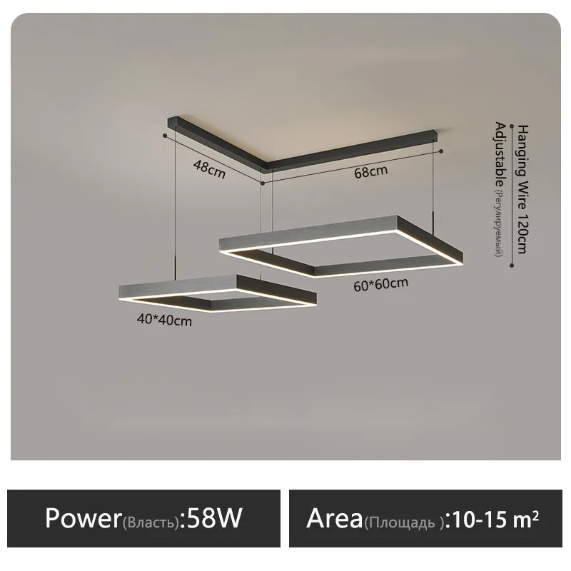 Modern LED Chandelier for Home Interior Decor Bedroom Living Room Lighting