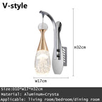 Crystal LED Wall Sconce for Elegant Home Décor