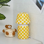 Apollo Mushroom Glass Table Lamp - White Glass Bedside Night Light