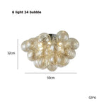 Modern Colour Bubble Chandelier for Living Room Bedroom Decor, Industrial Pendant Lighting