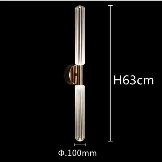 Glass Tubes LED Chandelier: Modern Luxury for Living Room, Bedroom, Hotel & Aisle