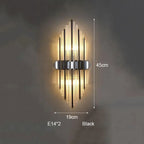 Crystal Strip LED Wall Lamp for Living Room, Bedroom, Study, Balcony Lighting