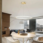 Nordic Round LED Ring Chandelier for Living Dining Bedroom