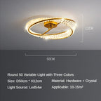 Crystal LED Chandelier Ceiling Lamps - Modern Luxury Indoor Lighting Fixtures