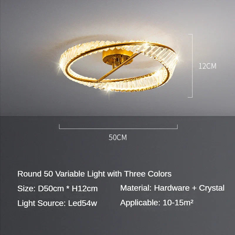 Crystal LED Chandelier Ceiling Lamps - Modern Luxury Indoor Lighting Fixtures
