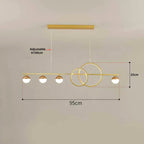 Nordic Minimalist LED Chandelier for Modern Dining, Bar, and Restaurant