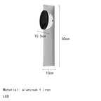 Stainless Steel Rotating LED Wall Sconce Lamp for Living Room and Aisle Decor