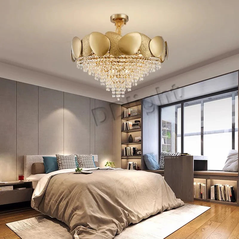 Crystal Tassles Pendant Light 2024 | Modern Luxury Chandelier for Living Room