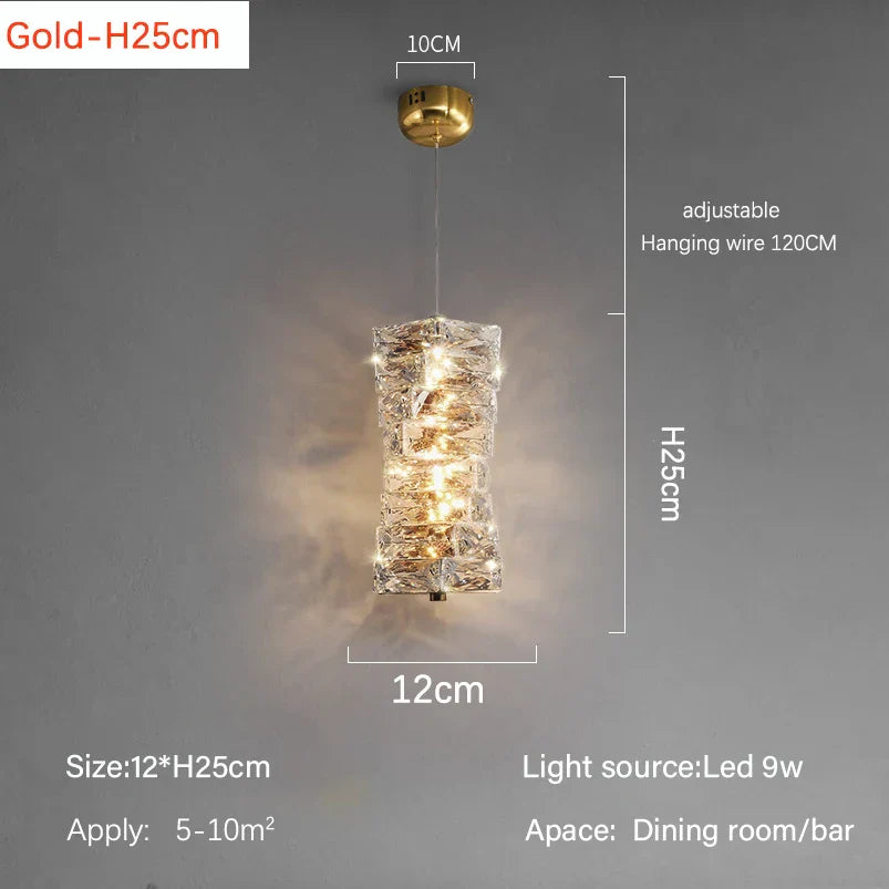 Modern Crystal LED Ceiling Chandelier for Luxury Living Room Décor