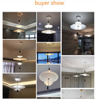 Nordic minimalist pendant light by Afralia™: White designer replica for bedroom and dining table