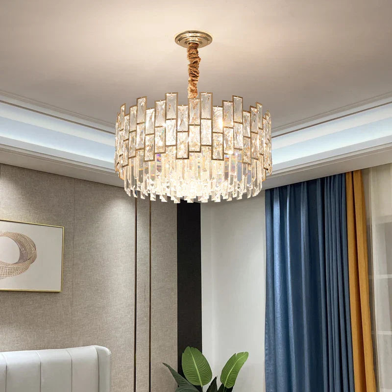 Crystal Chandelier: Postmodern Light Luxury for Living Room, Bedroom, Kitchen.