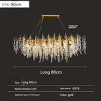 Gold Crystal Grapes Chandelier for Dining Living Room Bedroom