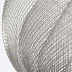 Meshmatics Birdcage Chandelier: Modern Dimmable Pendant Light in Golden & Silver