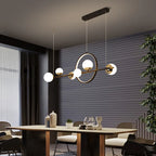 Nordic Circle LED Glass Ball Pendant Lamp for Dining Room & Kitchen