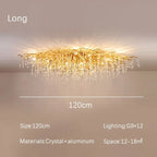 Crystal Dendritic Chandelier: Modern Luxe for Living Room, Dining Room, Bedroom, Hotel Lobby