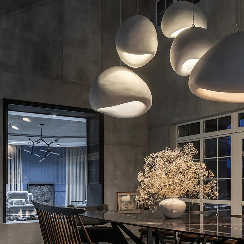 Modern Loft Chandelier: Wabi Sabi LED Ceiling Lamp for Home Decor and Living Room