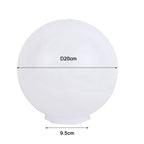 Acrylic Round Globe Lamp Shade for Outdoor Post Pillar Lawn Lighting