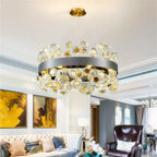 Crystal Pendant Chandelier: Modern Luxury for Living Room, Kitchen Island, Indoor Lighting