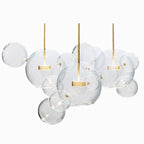 Glass Bubble Ball LED Chandelier Mickey Light for Restaurant, Bar, and Store