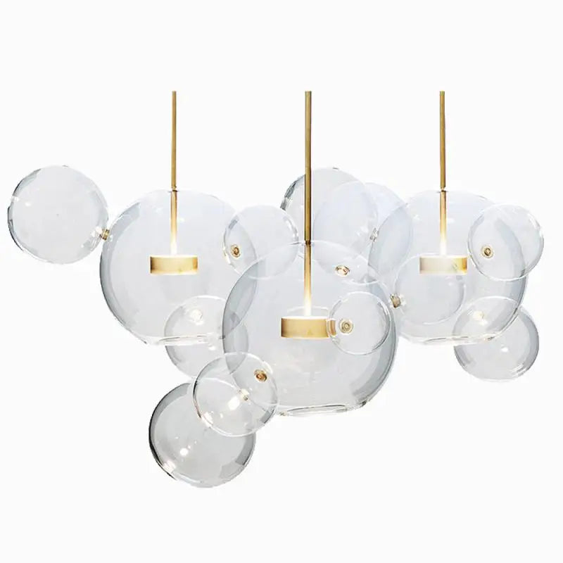 Glass Bubble Ball LED Chandelier Mickey Light for Restaurant, Bar, and Store