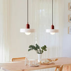 Retro Glass Pendant Lamp LED for Dining Room Bedroom Living Room