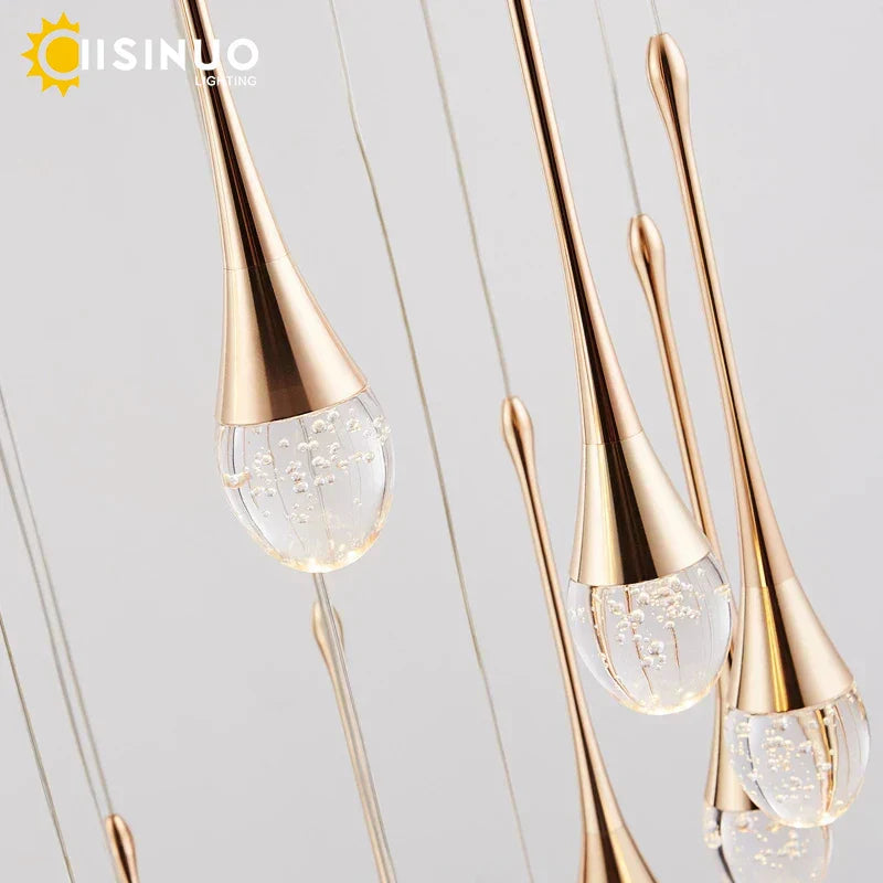 Crystal Staircase Chandelier for Luxe Home Decor