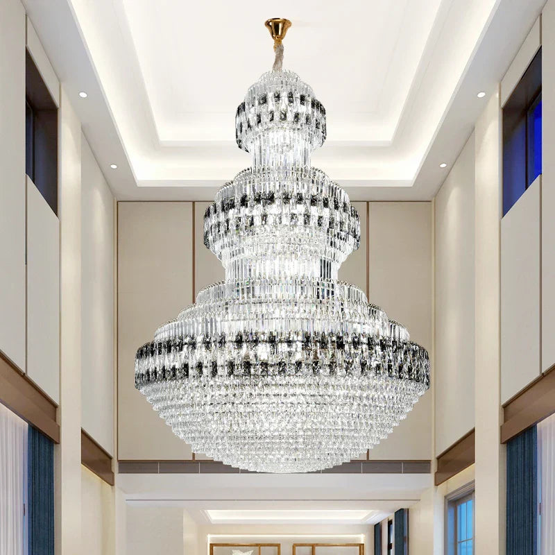Luxury Crystal Villa Chandelier for Elegant Indoor Lighting Decor