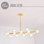 LED Glass Chandelier Pendant Lamp for Living Room Dining Room Lighting